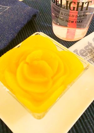 ふんわり食感の黄桃ヨーグルトムース-レシピのメイン写真