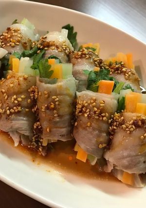 セロリと人参の豚バラ巻き-レシピのメイン写真