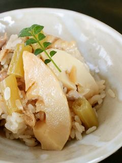春ごはん!ふきとたけのこの炊き込みごはん-レシピのメイン写真