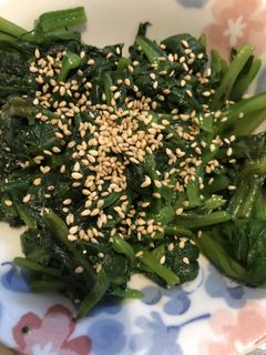 超簡単!超美味!ほうれん草の胡麻和え-レシピのメイン写真