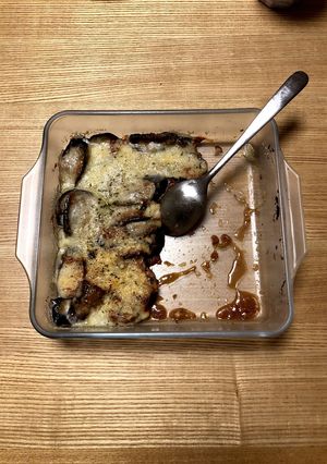 粉チーズ消費に！醤油麹と茄子だけグラタン-レシピのメイン写真
