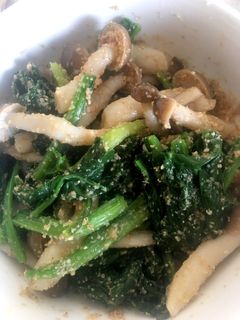 しめじとほうれん草の胡麻和え◎-レシピのメイン写真