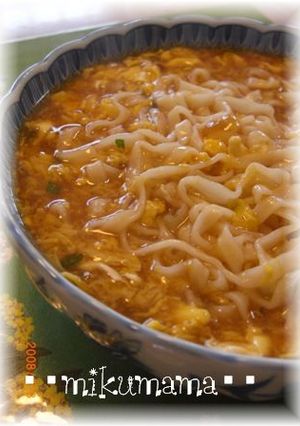 艶うどんで美味しいかき玉うどん♪-レシピのメイン写真