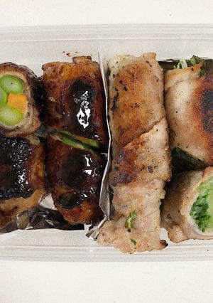 アスパラと人参の照り焼き豚肉巻き-レシピのメイン写真