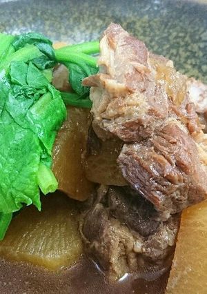 電気圧力鍋で簡単豚肩ロースと大根の煮物-レシピのメイン写真