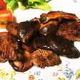 煮込み用牛肉と生椎茸の塩麹ステーキ!