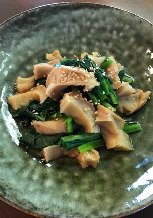 車麩とほうれん草の煮浸し-レシピのメイン写真