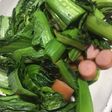 農家の食卓〜高菜とソーセージの炒め物〜