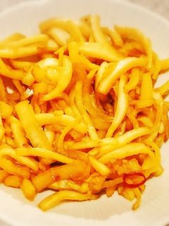 簡単~大根の皮のきんぴら風醤油炒め-レシピのメイン写真