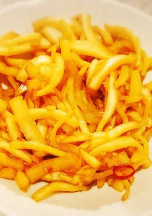 簡単～大根の皮のきんぴら風醤油炒め-レシピのメイン写真