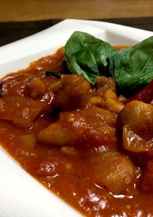 フライパン１つで簡単♡鶏肉のトマト煮込み-レシピのメイン写真