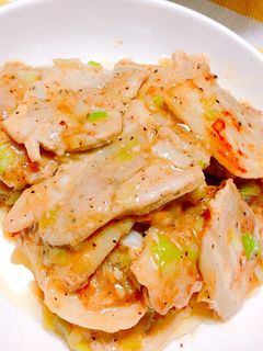 豚バラ肉のねぎ塩炒め-レシピのメイン写真