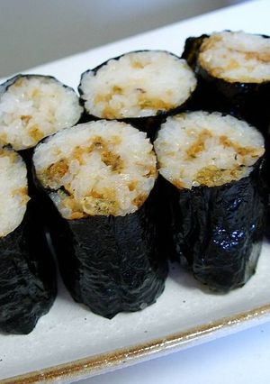 たぬき巻き♪(揚げ玉の海苔巻）-レシピのメイン写真