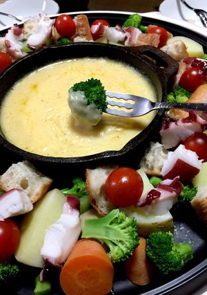 ナツメグがポイント！チーズフォンデュ♪-レシピのメイン写真