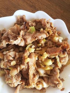 豚こまが超絶美味に!ネギ生姜焼き♪-レシピのメイン写真