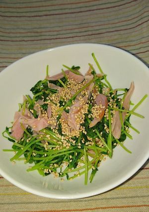 レンチン！豆苗とベーコンのサラダ？-レシピのメイン写真