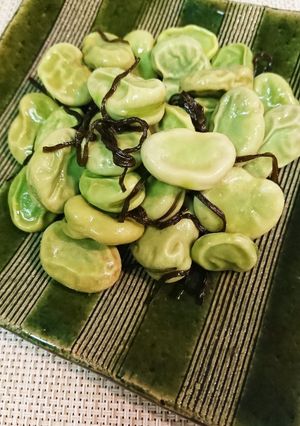 そら豆ガーリック塩昆和え-レシピのメイン写真