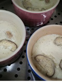 干し椎茸の茶碗蒸しカプチーノ仕立て-レシピのメイン写真