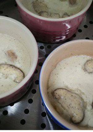 干し椎茸の茶碗蒸しカプチーノ仕立て-レシピのメイン写真