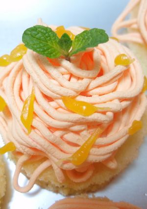 みかんのモンブラン風ケーキ-レシピのメイン写真