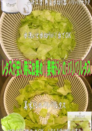 レタスが安い!美味ドレのバリバリレタス!-レシピのメイン写真