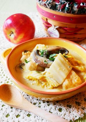 白菜と鶏むね肉のカレークリーム煮-レシピのメイン写真