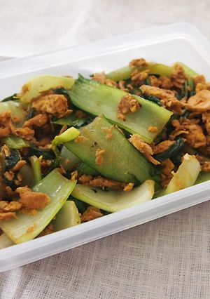 作り置き　青梗菜とツナの中華風炒め-レシピのメイン写真