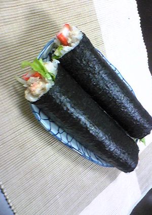 *2008年 恵方巻き(サラダ巻き)*-レシピのメイン写真