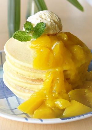 グルテンフリ−！米粉でもっちりパンケーキ-レシピのメイン写真