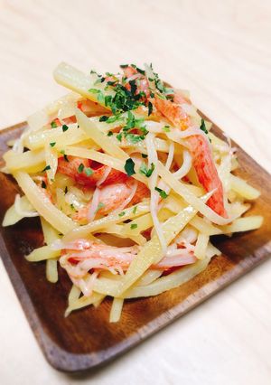 オイスターソースでコク旨じゃがフレーク♡-レシピのメイン写真