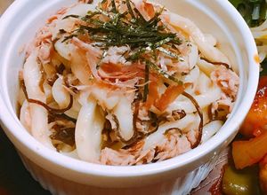☆簡単！ツナと塩昆布の汁なしうどん☆-レシピのメイン写真