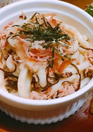 ☆簡単！ツナと塩昆布の汁なしうどん☆-レシピのメイン写真