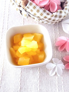 【離乳食 中期】りんごのみかんコンポート-レシピのメイン写真