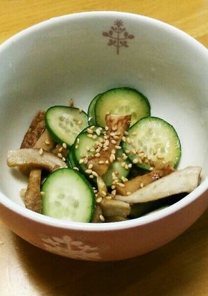 簡単*生しいたけとキュウリの惣菜☆-レシピのメイン写真
