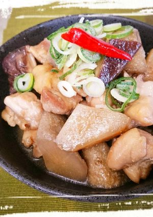 味付け簡単☆鶏とゴボウの味噌煮込み-レシピのメイン写真