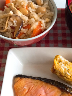 ダイズたっぷり五目ご飯-レシピのメイン写真