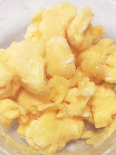 レンジでノンオイル炒り卵-レシピのメイン写真