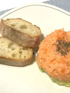 【腸活】アボカドサーモンタルタル-レシピのメイン写真