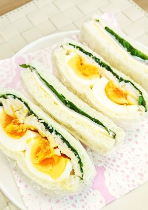 サラダチキンとゆで玉子のサンドイッチ-レシピのメイン写真