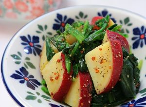 さつま芋とほうれん草の粒マス和え-レシピのメイン写真