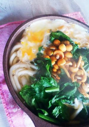 ツルツルなめこうどん❤ゆりさん風-レシピのメイン写真