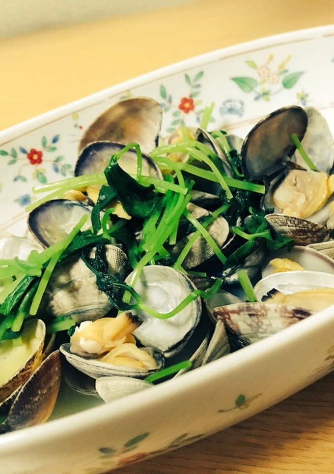 昔からの定番あさりの酒蒸し-レシピのメイン写真