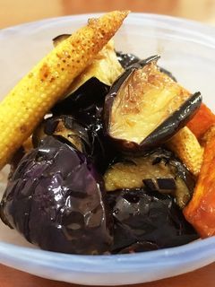 揚げなすと野菜のしょうが醤油あえ-レシピのメイン写真