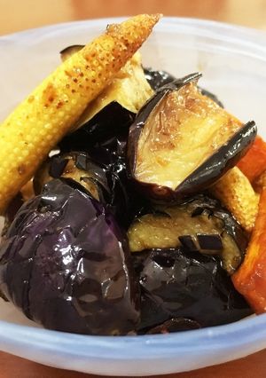 揚げなすと野菜のしょうが醤油あえ-レシピのメイン写真