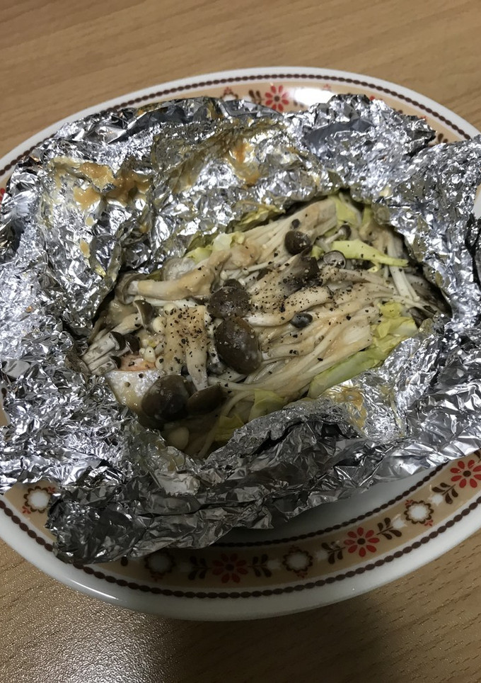 しゃけのホイル蒸し＊ちゃんちゃん焼き風-レシピのメイン写真
