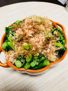 春!かき菜のおひたし-レシピのメイン写真