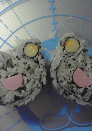 かえる君♪巻き寿司（＾０＾）ゞ-レシピのメイン写真