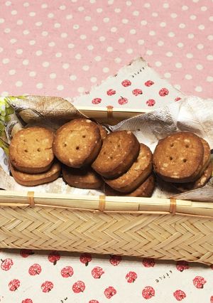 全粒粉のハチミツきな粉クッキー-レシピのメイン写真