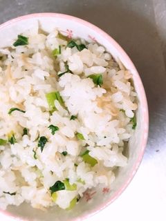 小松菜としらすの混ぜご飯-レシピのメイン写真