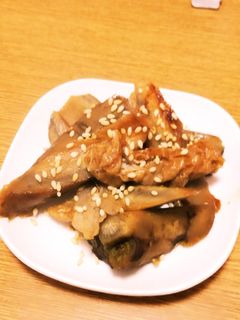 【ごぼう消費】豚肉とごぼうの炒め煮-レシピのメイン写真
